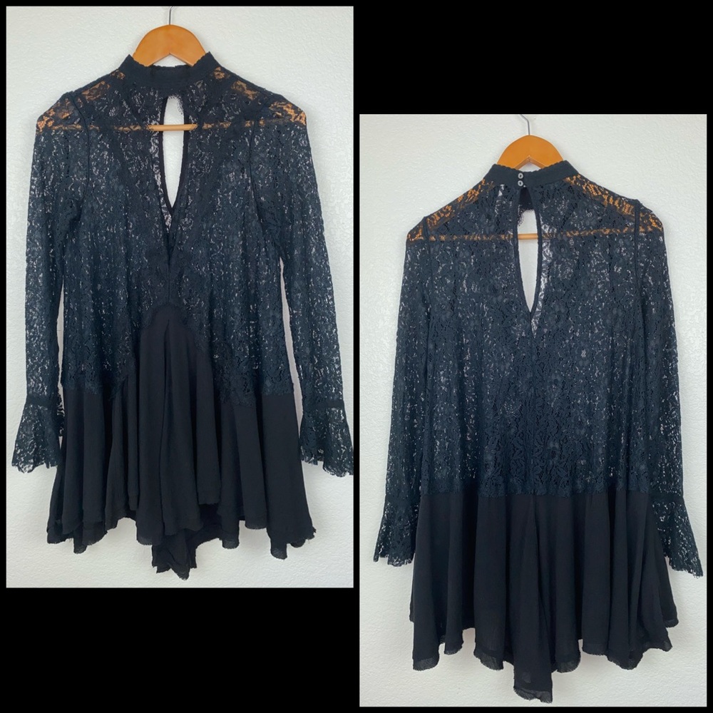 Free People Black Lace Dress - Picture 5 of 10